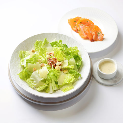 Caesar Salad with Smoked Salmon