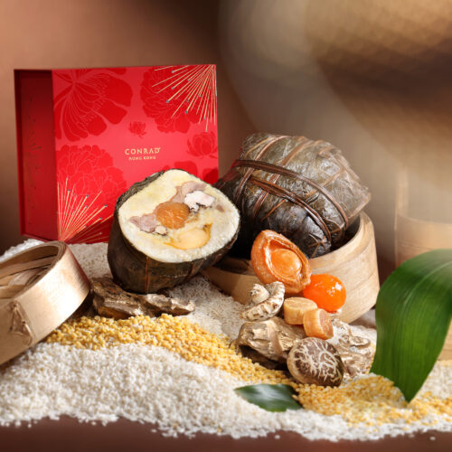 鮑魚瑤柱裹蒸糭