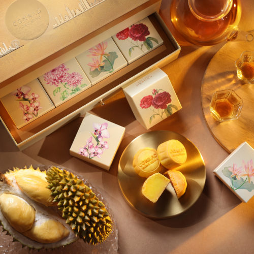 Mini Musang King Durian Mooncakes