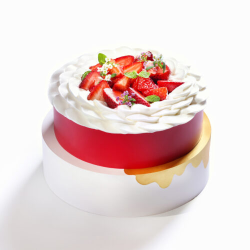 Strawberry Shiso Cake