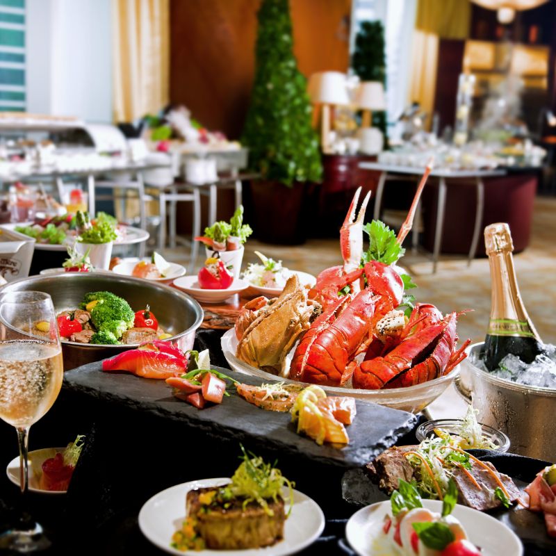 garden cafe buffet seafood